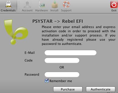 Psystar推出PC机Mac OS破解软件 Rebel EFI