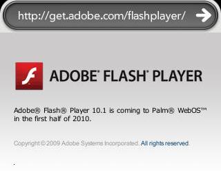 Adobe Flash Player将在2010年上半年在Palm WebOS上实现