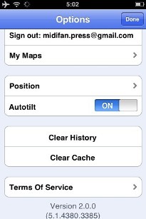 Google Earth iPhone 2.0 上线，支持My Maps