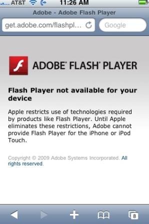 苹果封杀Flash Adobe在网站抗议