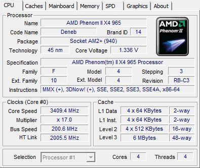 Phenom II X4 965黑盒版