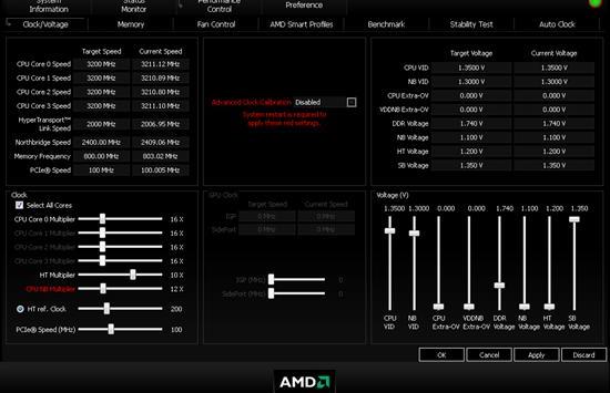 AMD OverDrive 3.1版发布 支持新CPU新显卡 