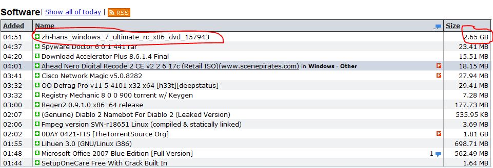Windows 7 RC x86简体中文版BT下载