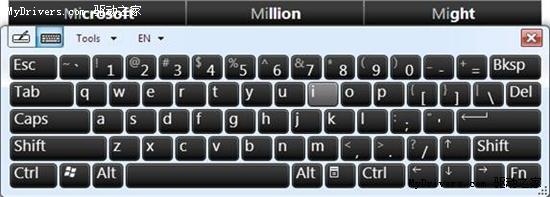 Windows 7增强Tablet PC 支持中文手写