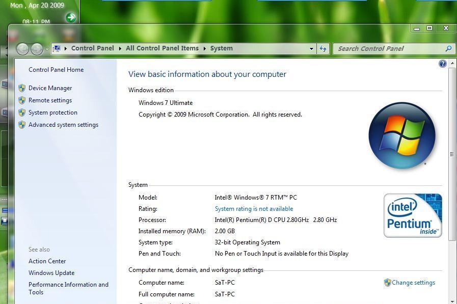 windows 7 7115泄漏截图