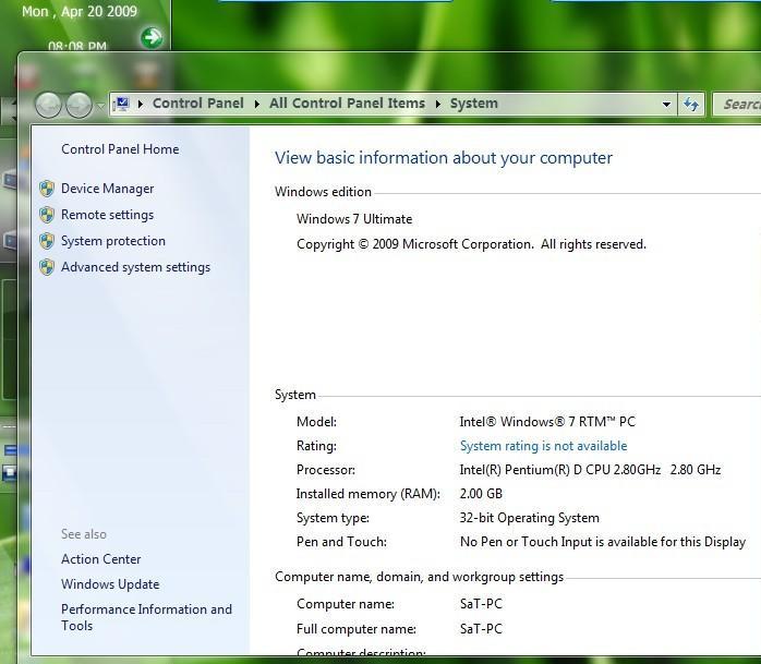 windows 7 7115泄漏截图