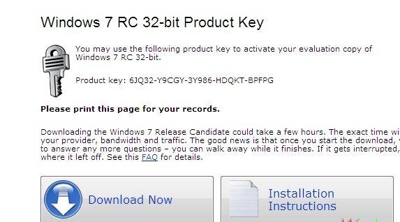 Windows 7 RC官方已经提供下载