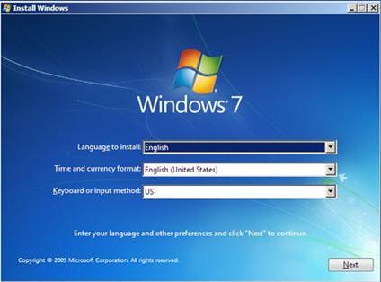 Windows 7 Ultimate RTM正式英文版安装
