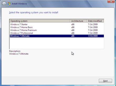 Windows 7 Ultimate RTM正式英文版安装