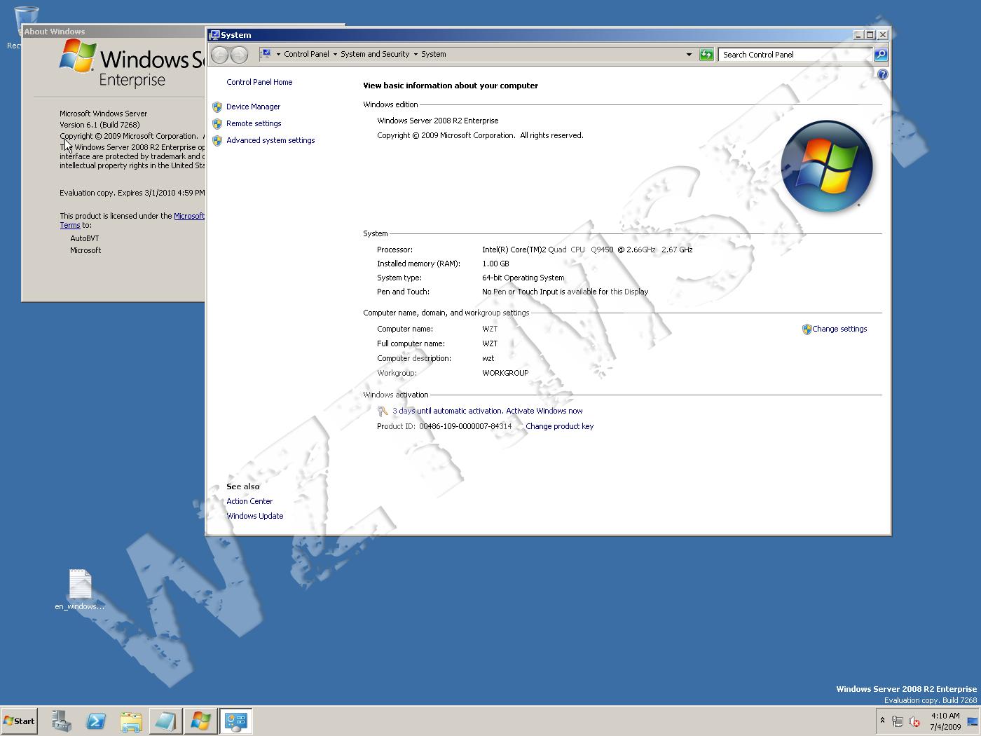 Windows Server 2008 R2 pre-RTM build 7268 x64 下载