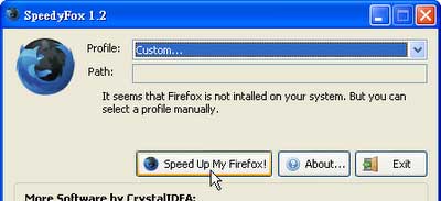 火狐Firefox加速工具–SpeedyFox