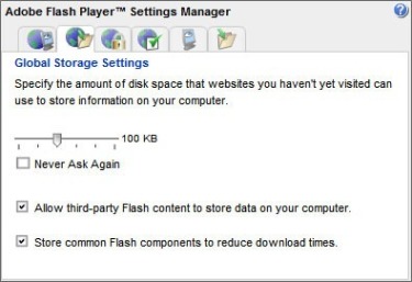 Adobe Flash 10.1 支持私密浏览