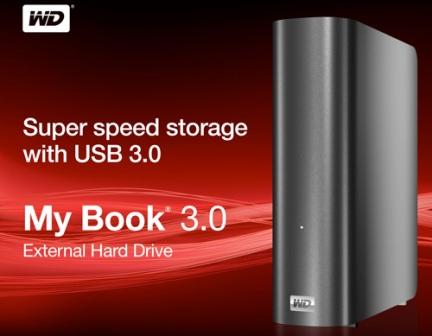 WD推出1TB My Book 3 USB 3.0外置硬盘 售价180美元