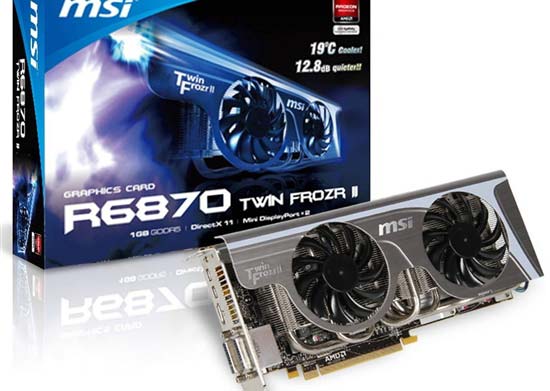 微星推出Radeon HD 6870“Twin Frozr II” 降温19℃