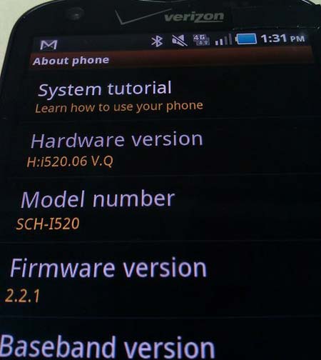三星Android2.2手机SCH-i520或将发布 支持4G网络