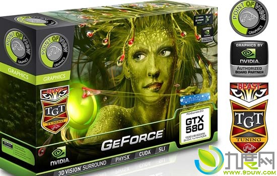 PoV/TGT推出新款野兽版显卡“GeForce GTX 580 Beast”