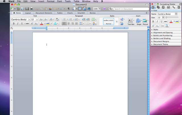 Mac版Office 2011截图曝光