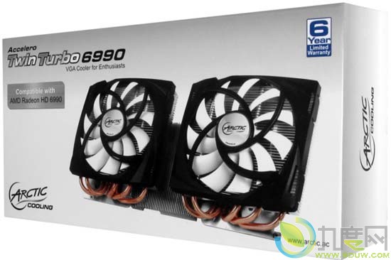 AC为Radeon HD 6990显卡推出专用散热器Accelero Twin Tubro 6990和被动式无风扇“烤肉架”散热器Accelero S1 PLUS