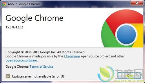 谷歌Chrome 15.0.874.102放出 修复标签崩溃问题