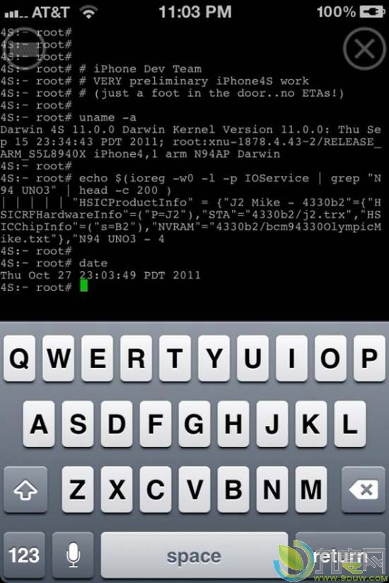 iPhone Dev Team团队宣布iPhone 4S已经越狱成功