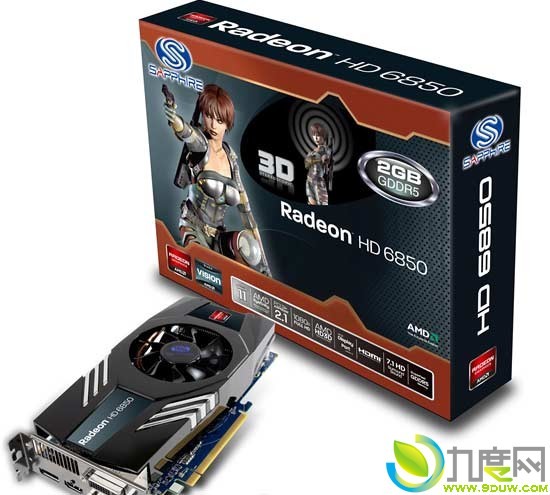 蓝宝推出2GB显存Radeon HD 6850显卡