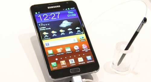 三星5.3寸720p Android手机Galaxy Note开始预定
