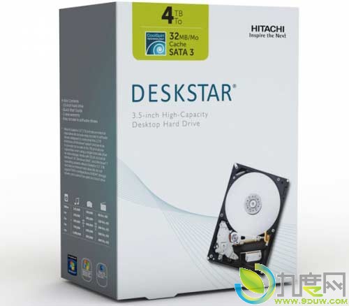 日立发布首款4TB硬盘“Deskstar 5K4000” 同时还推出4TB外置硬盘