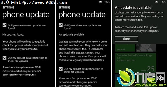 微软首次更新Windows Phone预备性更新