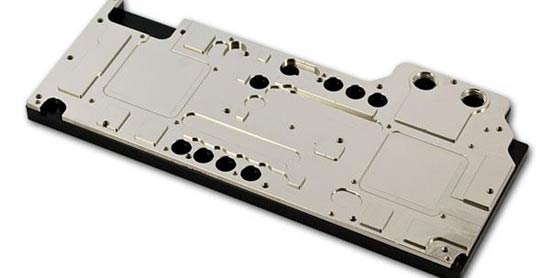 两连发GeForce GTX 590水冷头