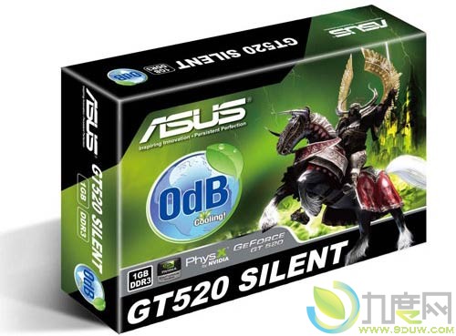 华硕推出完全被动散热的静音版GeForce GT 520 “ENGT520 SILENT/DI/1GD3(LP)”