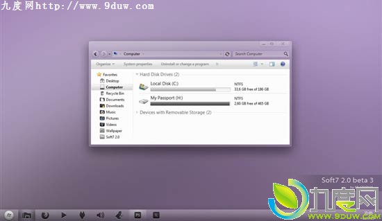 再现Win7第三方主题“清爽简洁”