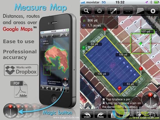 iPhone/iPad专业精度测量工具Measure Map