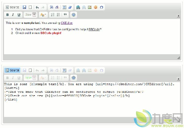CKEditor 3.6正式版发布:支持只读模式和UBB码编辑