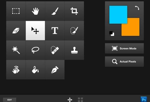 Adobe Photoshop新推三个触控软件登入iPad