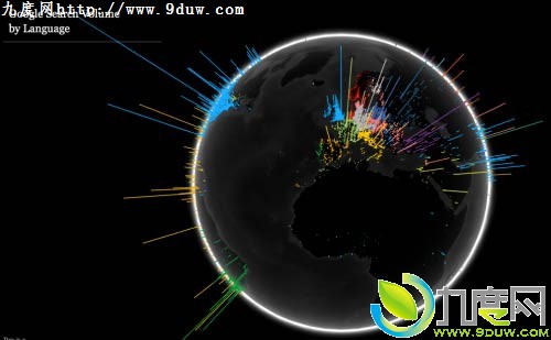 谷歌推出可视化工具Search Globe 地球仪上看全球搜索量