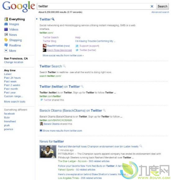 Google新版搜索结果页面开测