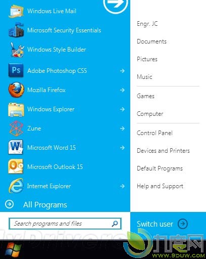 第三方Win7主题“Windows 8 Metro”下载:让Windows 7彻底变身为Windows 8