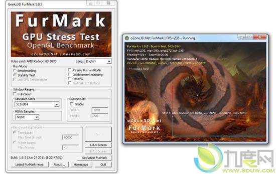显卡测试工具FurMark 1.9.1/1.8.5发布