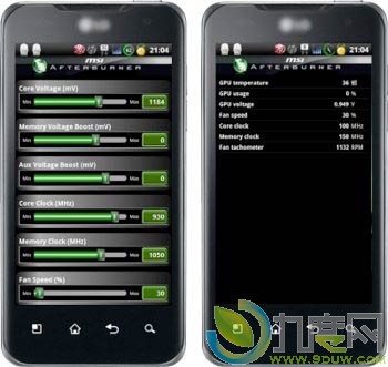 微星专用Android设备自动超频软件Afterburner Overclocking