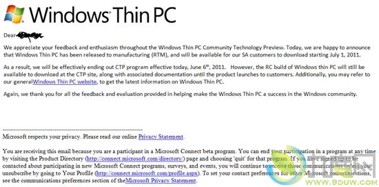 微软宣布Windows 7 WinTPC正式完成RTM版