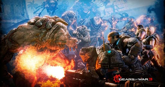 Win7官方桌面主题：《战争机器3》（Gears of War 3）