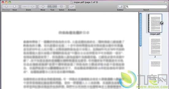 Mac OS X最新木马可伪装成PDF文件打开后门权限