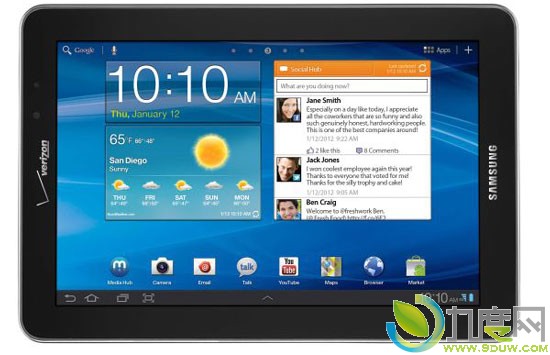 三星正式发布7.7寸平板电脑Galaxy Tab 7.7 LTE