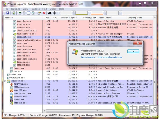 微软更新免费系统工具Windows Sysinternals Suit