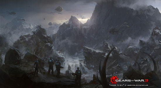 Windows 7官方桌面主题《战争机器3》（Gears Of Wars 3）