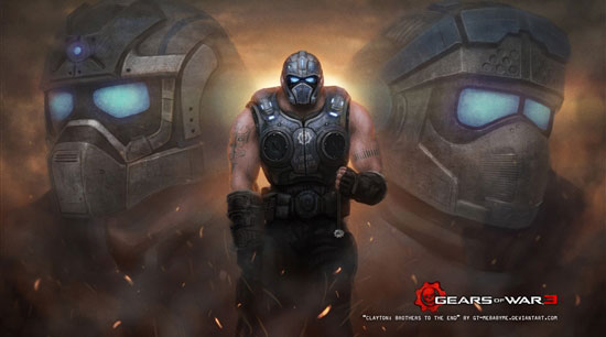 Windows 7官方桌面主题《战争机器3》（Gears Of Wars 3）