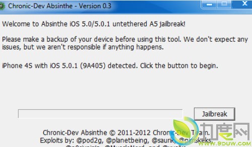 iphone A5完美越狱工具absinthe-win-0.3发布