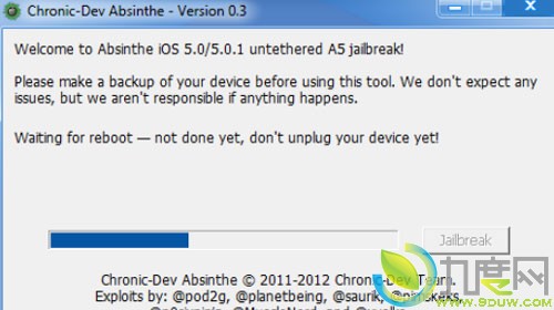 iphone A5完美越狱工具absinthe-win-0.3发布