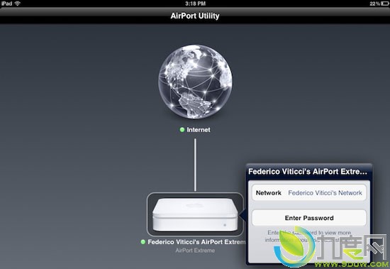 苹果AirPort Utility全新发布 类似iOS界面