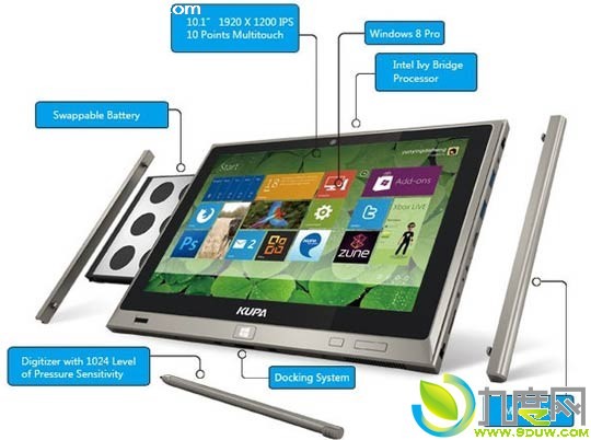 Kupa发布Windows 8 Pro系统平板电脑:Kupa UltraNote